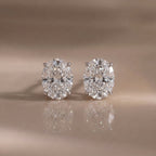 Oval Lab-Grown Diamond Stud Earrings | 1–3 CTW | 14K Gold