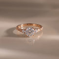Vintage Round Lab-Grown Diamond Engagement Ring | 14K Gold
