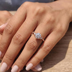 Vintage Round Lab-Grown Diamond Engagement Ring | 14K Gold