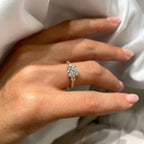 Vintage Round Lab-Grown Diamond Engagement Ring | 14K Gold