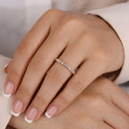 Marquise & Baguette Lab-Grown Diamond Wedding Band | 14K Gold