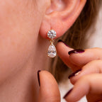 Pear Drop Lab-Grown Diamond Earrings | 1–3 CTW | 14K Gold