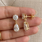 Pear Drop Lab-Grown Diamond Earrings | 1–3 CTW | 14K Gold