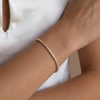 Lab Grown Diamond Tennis Bracelet, 2.5–10.5 CTW, Solid 14K Gold, IGI Certified